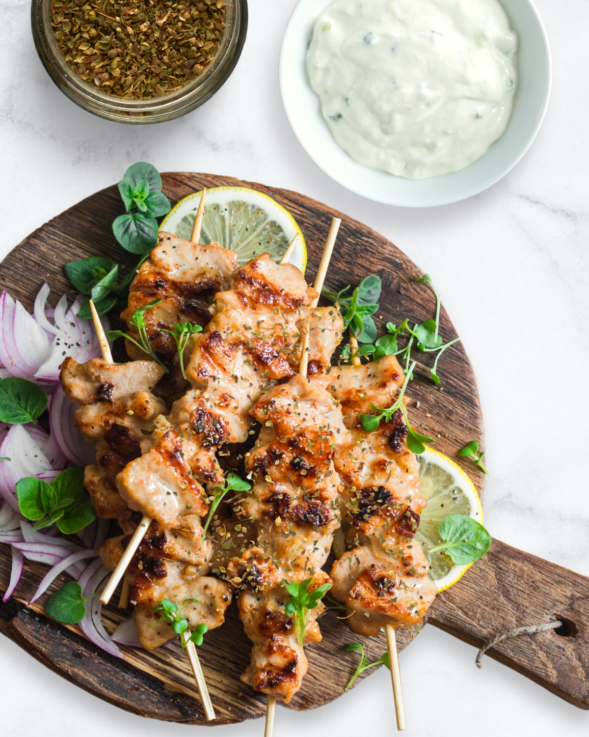 CHICKEN SOUVLAKI BBQ SKEWERS