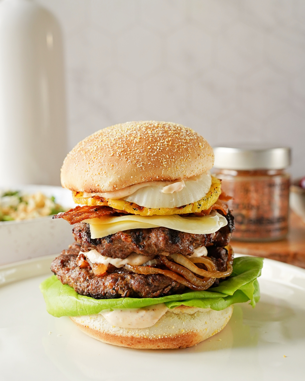 BRAZILIAN INSPIRED STACKED BURGER