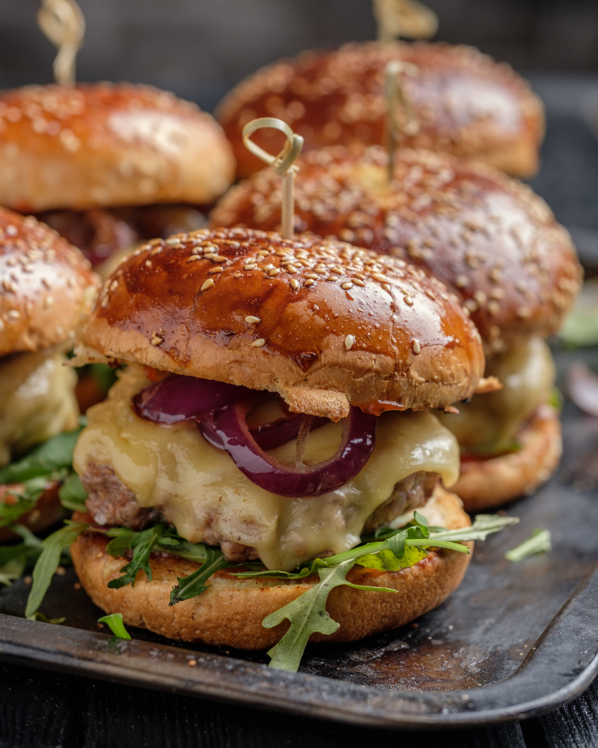 MOROCCAN KEFTA BURGER WITH HARISSA MAYO