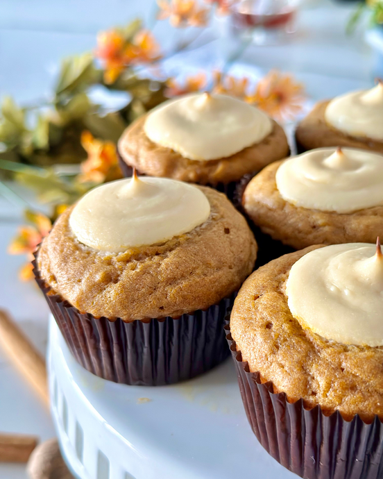 MUFFINS À LA CITROUILLE ET AU FROMAGE À LA CRÈME