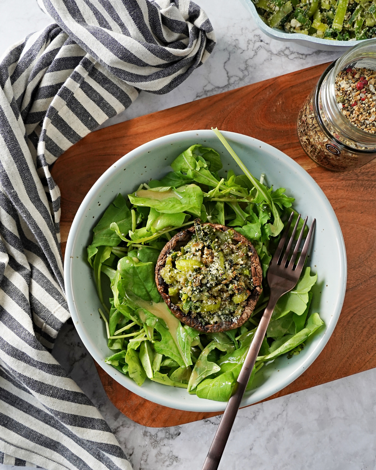 MAPLE & PEPPER STUFFED MUSHROOMS