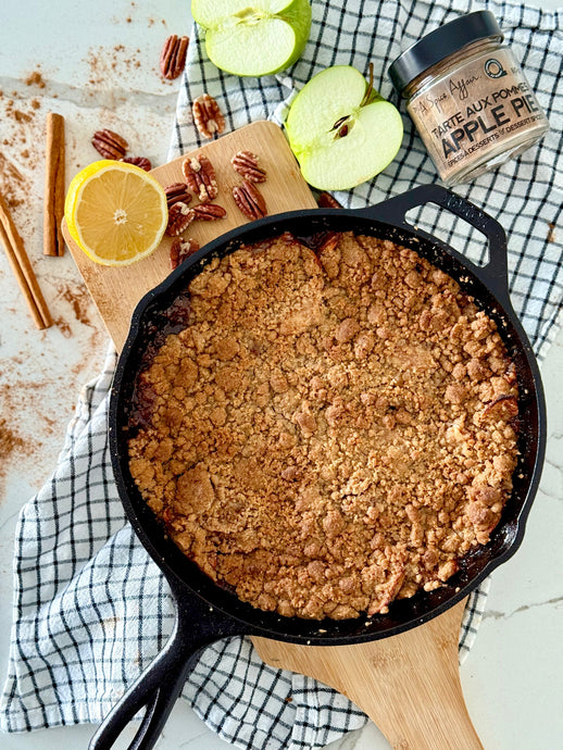 Crumble aux pommes et pacanes