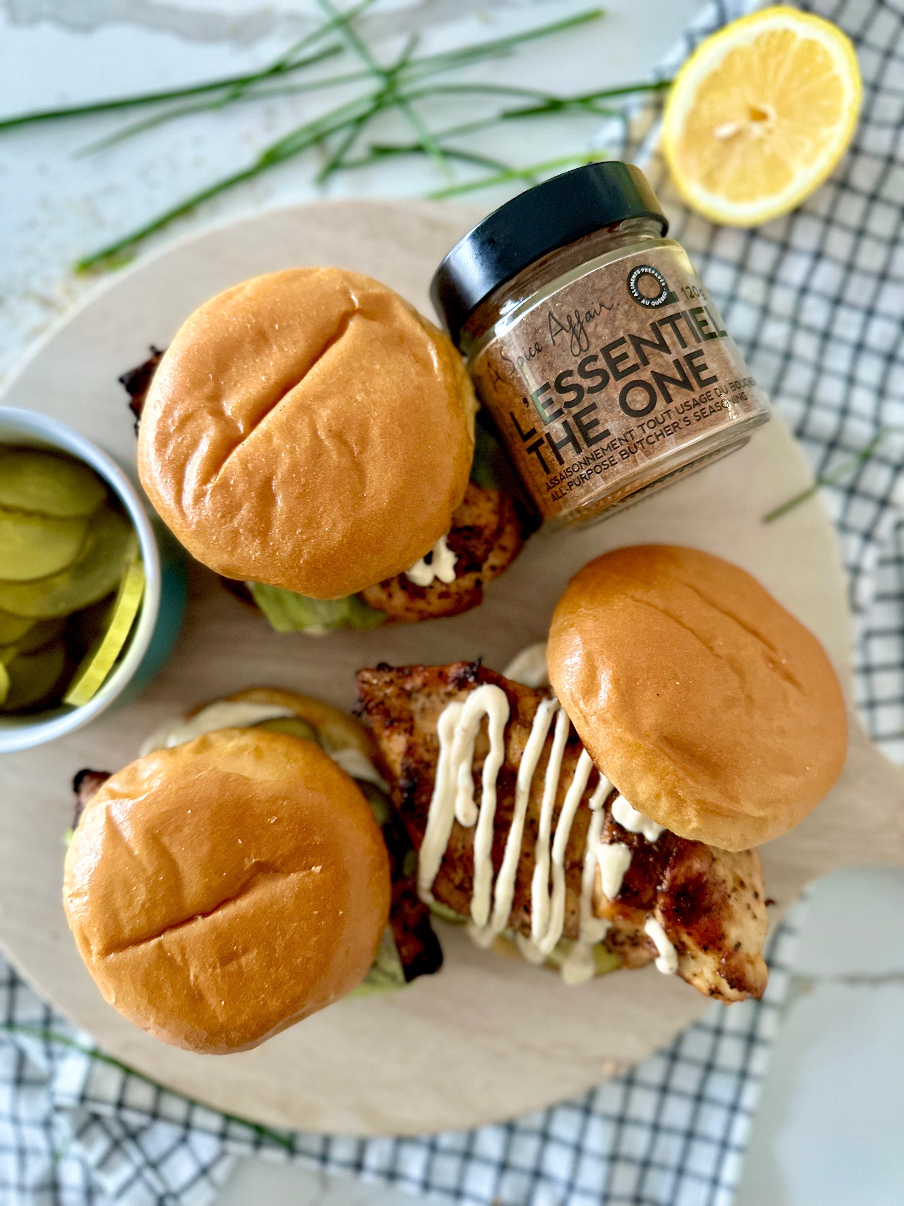 THE ONE BBQ GRILLED CHICKEN BURGER