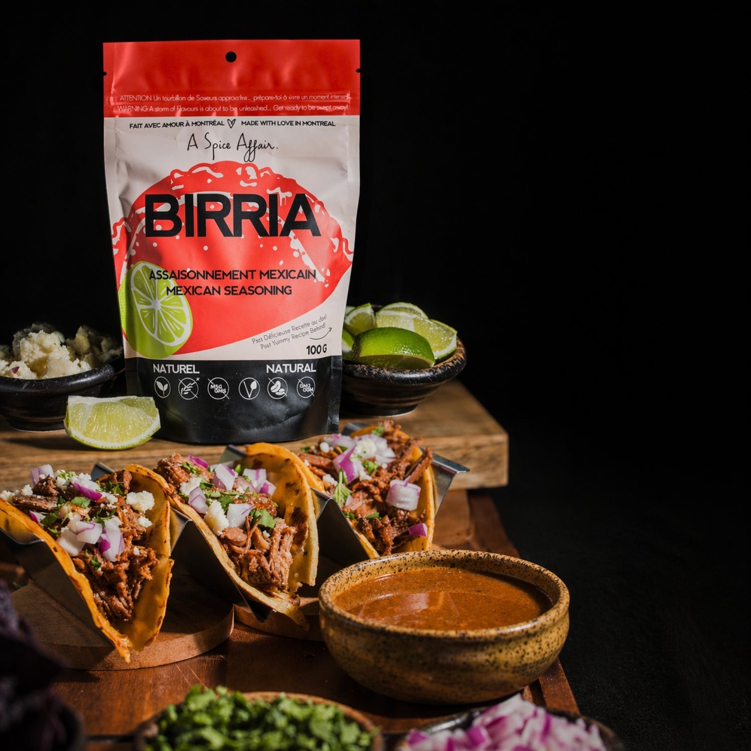 BEEF BIRRIA TACOS