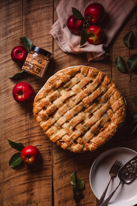 Tarte aux pommes et au caramel