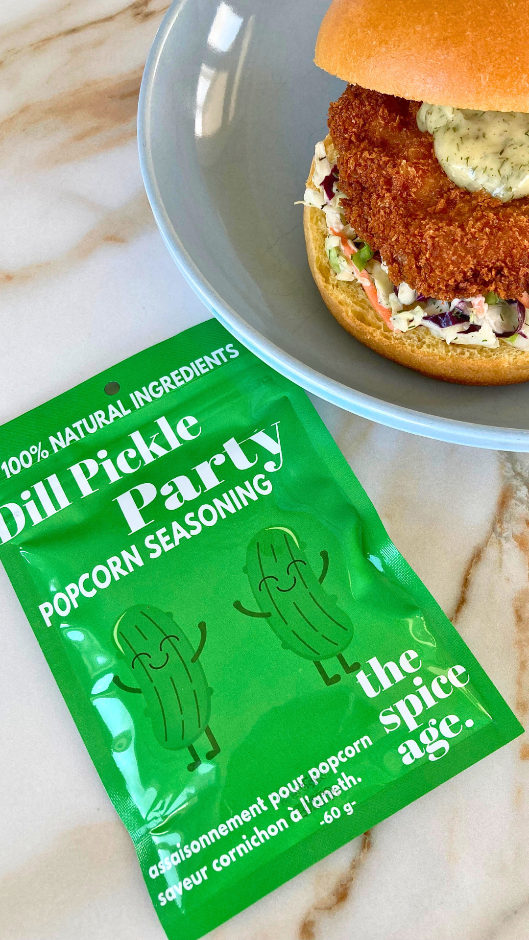 Dill Pickle Chicken Burger