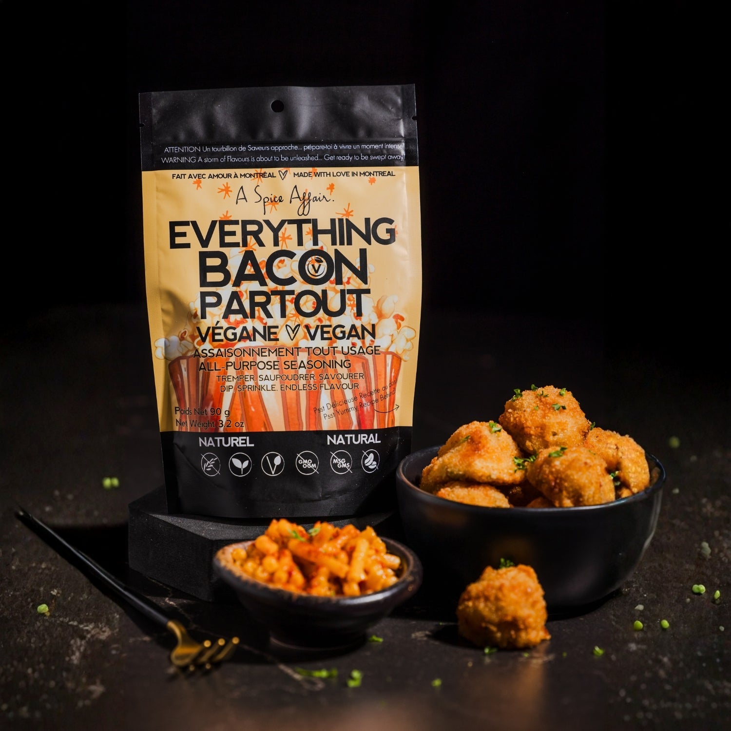 Everything Bacon Mac n Cheese Balls with Ham