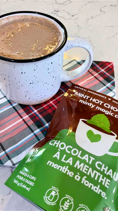 CHOCOLAT CHAUD À LA MENTHE