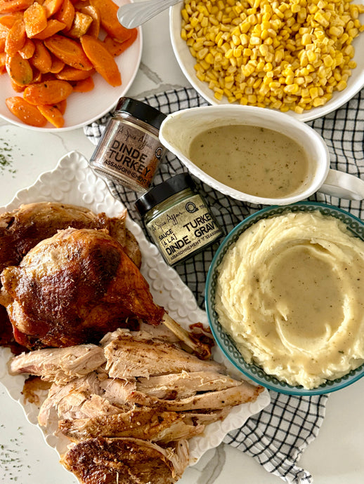 Dinde Rôtie et Sauce à la Dinde Maison