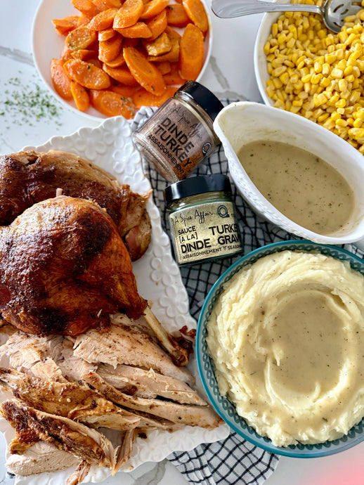 Dinde Rôtie et Sauce à la Dinde Maison