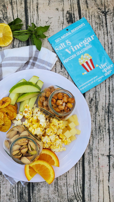 Girl Dinner, but Spicier – Salt & Vinegar Crunch Board