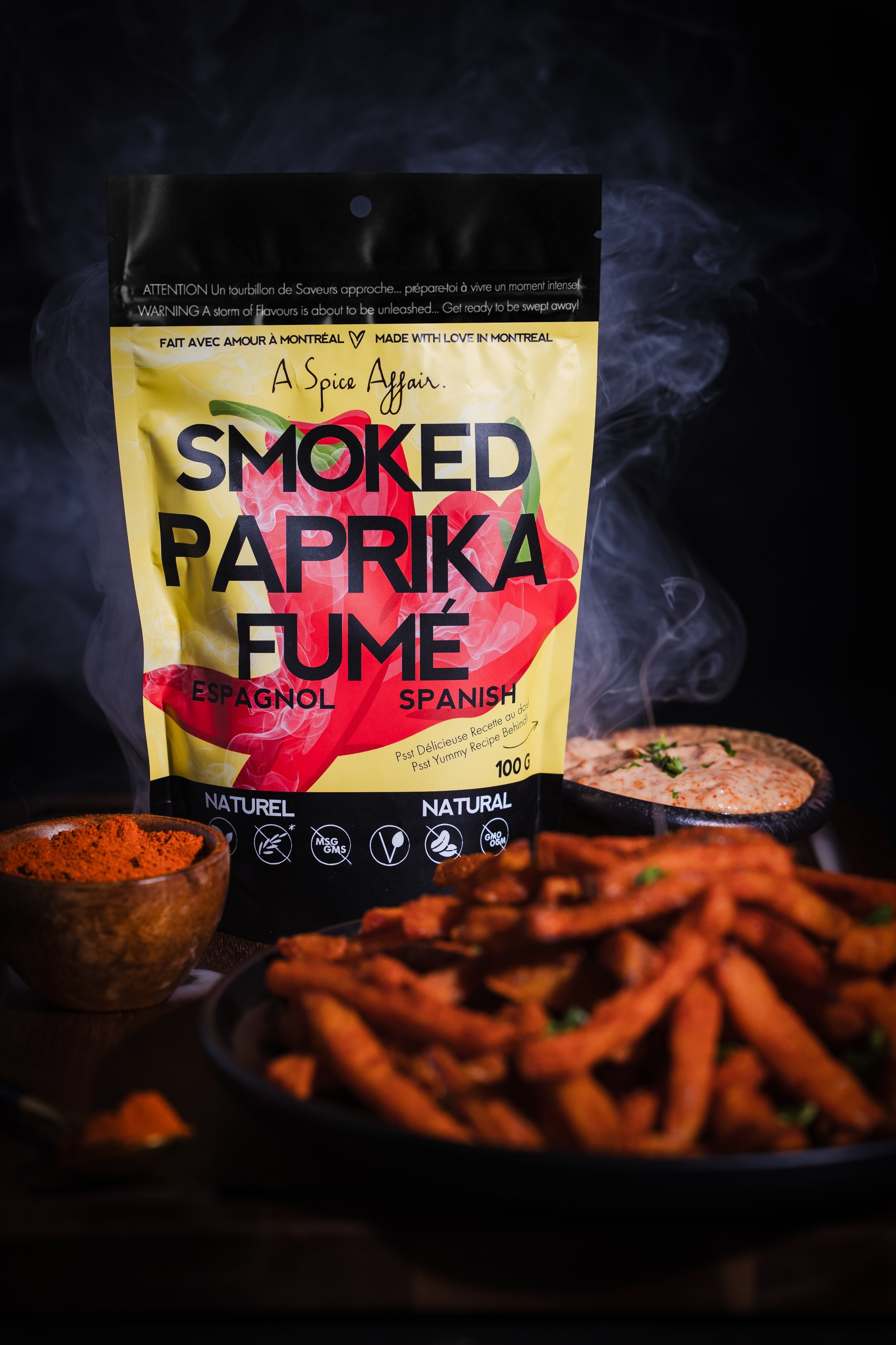 Smoky Paprika Sweet Potato Fries with Creamy Dip