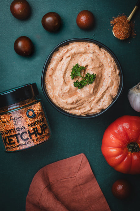 CROQUETTES DE POMMES DE TERRE & TREMPETTE KETCHUP PARTOUT