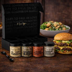 4-Pack with 3-in-1 Measuring Spoon: Burger Lovers Collection