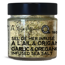 Charger l&#39;image dans la galerie, SEL DE MER INFUSÉ À L&#39;AIL &amp; ORIGAN 180 G (4,2 OZ)