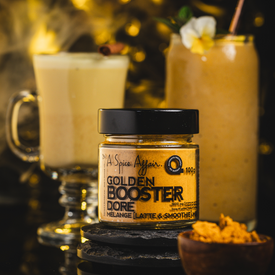 Coffret cylindrique 2 pots: Doré Fruité