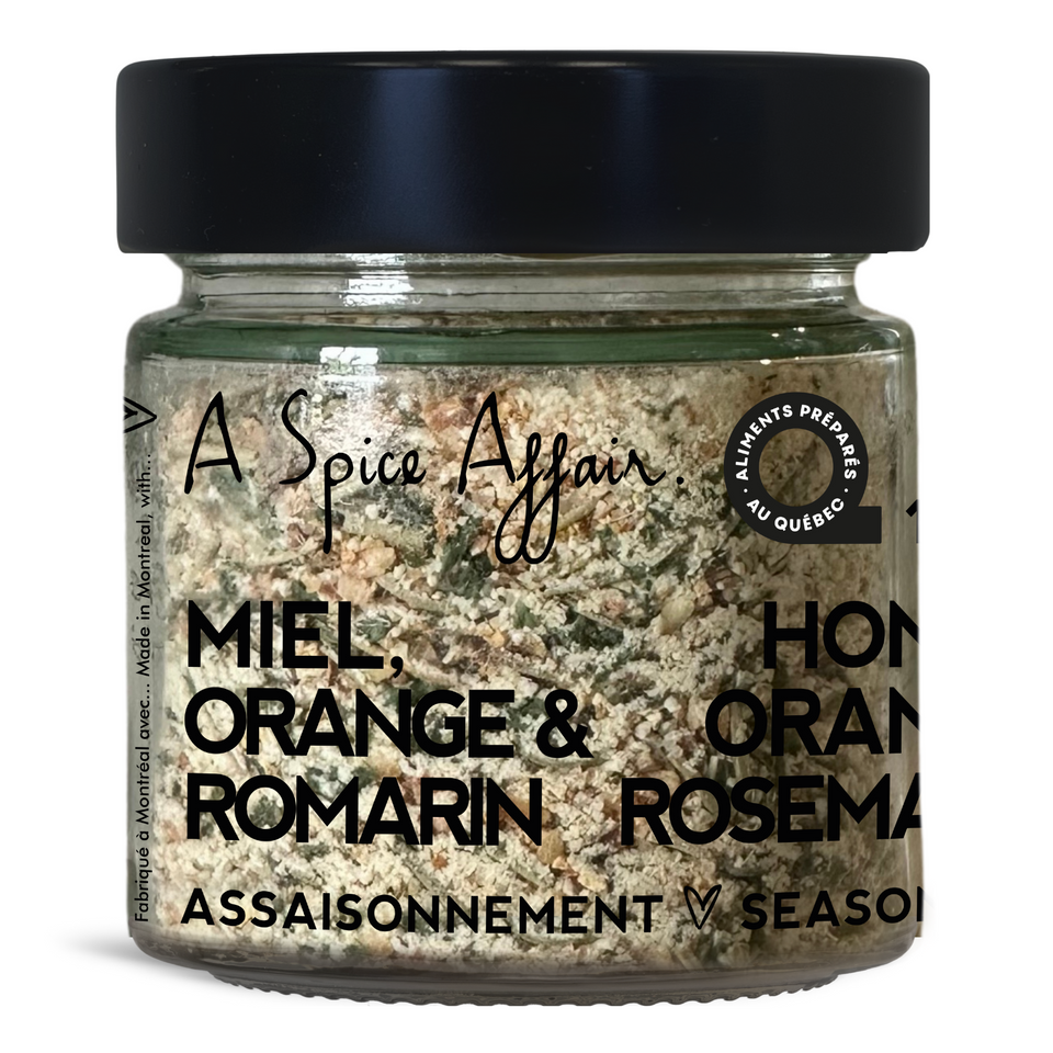 ASSAISONNEMENT MIEL, ORANGE ET ROMARIN 130 G (4,6 OZ)