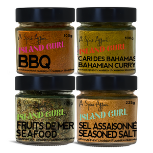 ISLAND GURL’S DINE IN PARADISE CARIBBEAN SEASONINGS 4-PACK