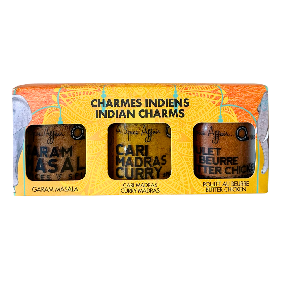 INDIAN CHARMS 3-PACK SPICE SET (300 G)