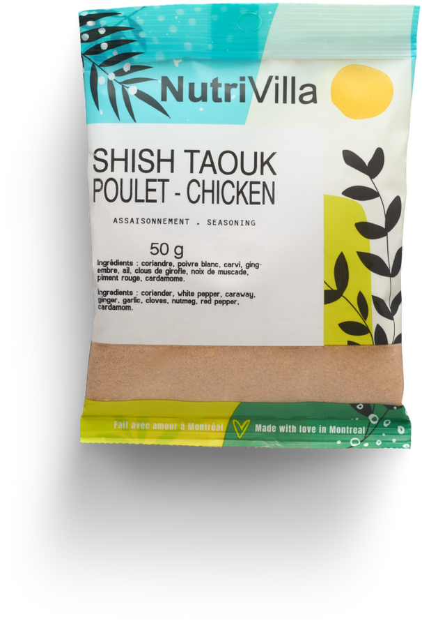 ÉPICES POUR POULET SHISH TAOUK SACHET NUTRIVILLA 50 G (1.76 oz)