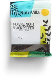 POIVRE NOIR ENTIER SACHET NUTRIVILLA 40 G (1.41 oz)