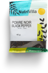 BLACK PEPPER WHOLE NUTRIVILLA BAG 40 G (1.41 oz)