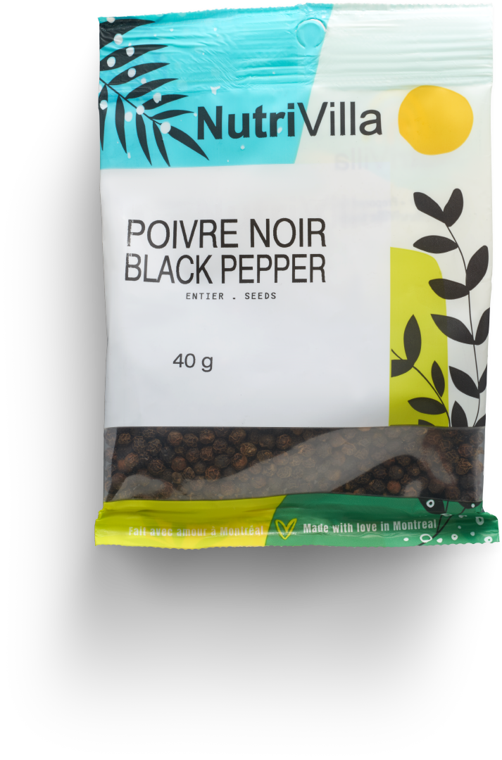 POIVRE NOIR ENTIER SACHET NUTRIVILLA 40 G (1.41 oz)