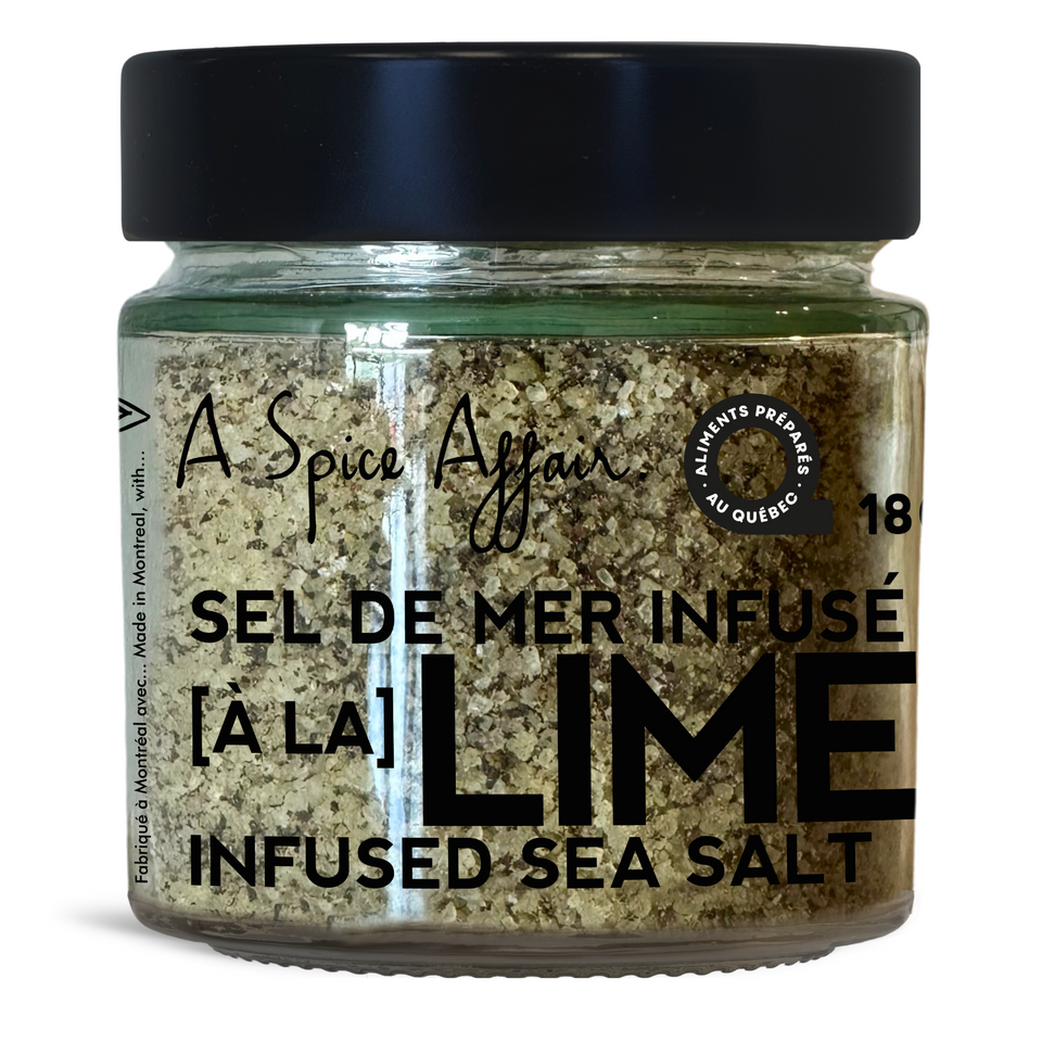 SEL DE MER INFUSÉ À LA LIME 180 G (4,2 OZ)