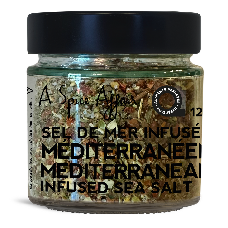 SEL DE MER INFUSÉ MÉDITERRANÉEN 120 G (4,3 OZ)