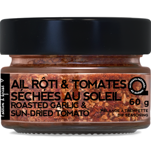 ASSAISONNEMENT AIL RÔTI ET TOMATES SÉCHÉES AU SOLEIL 60 G (2,1 oz)