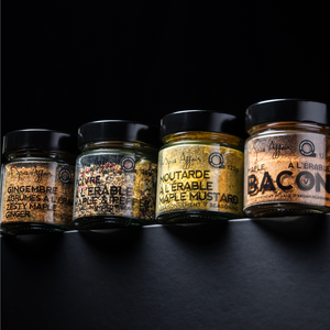 THE MAPLE SHACK 4-PACK SPICE SET LIMITED EDITION - SLEEK BLACK BOX INCLUDED