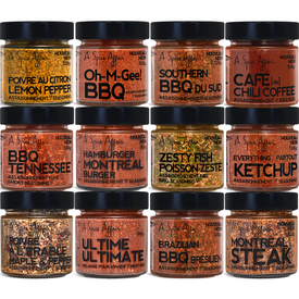 COFFRET D'ÉPICES BBQ DIVIN (12 POTS)