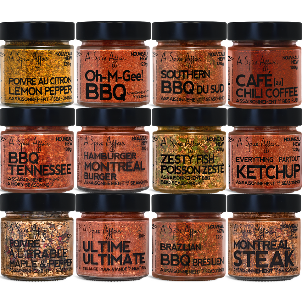 THE HOLY GRILL 12-PACK BBQ SPICE SET