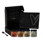 4-Pack with 3-in-1 Measuring Spoon: Dip & Sizzle Collection