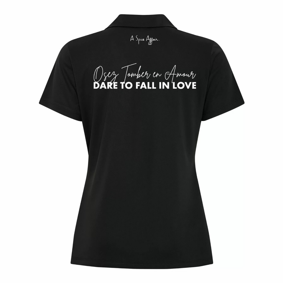 Women's Black Polo Spice Swag A Spice Affair