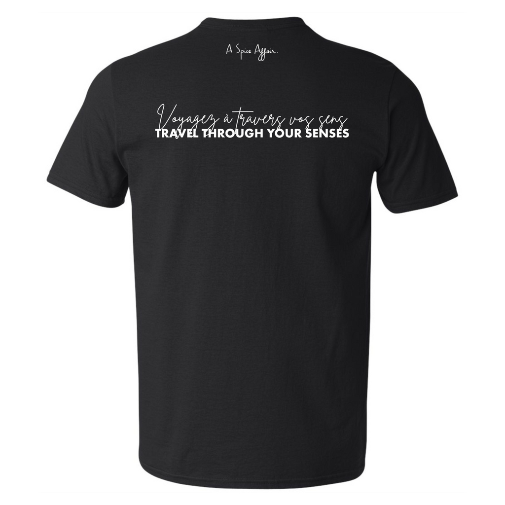 Unisex V-Neck Black T-Shirt Spice Swag A Spice Affair