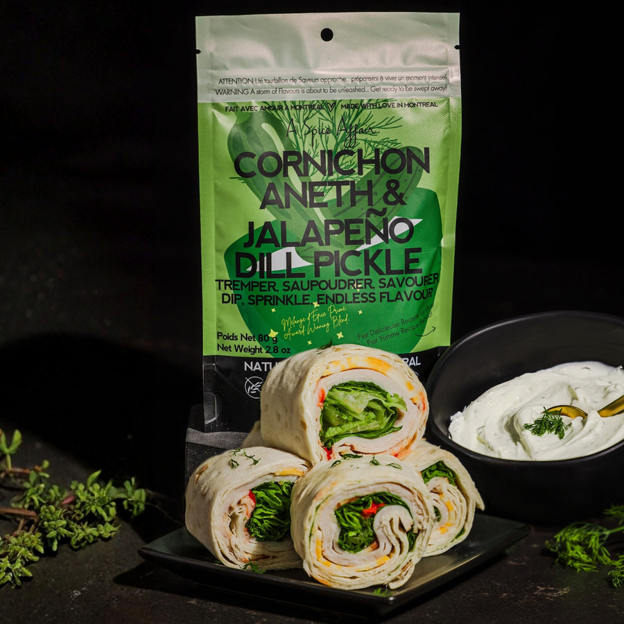 ASSAISONNEMENT ÉPICÉ CORNICHON ANETH & JALAPEÑO 80 G (2,8 oz) SACHET