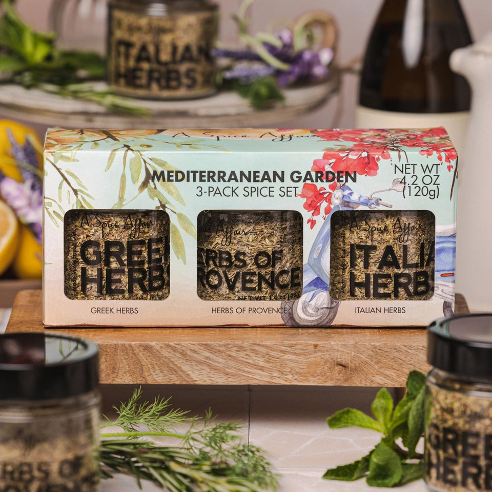 MEDITERRANEAN GARDEN 3-PACK SPICE SET (4.23 oz) – A Spice Affair.