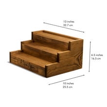 Charger l&#39;image dans la galerie, PRÉSENTOIR EN BOIS A SPICE AFFAIR (12 POTS)