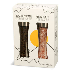 BLACK PEPPER & PINK SALT GRINDER SET