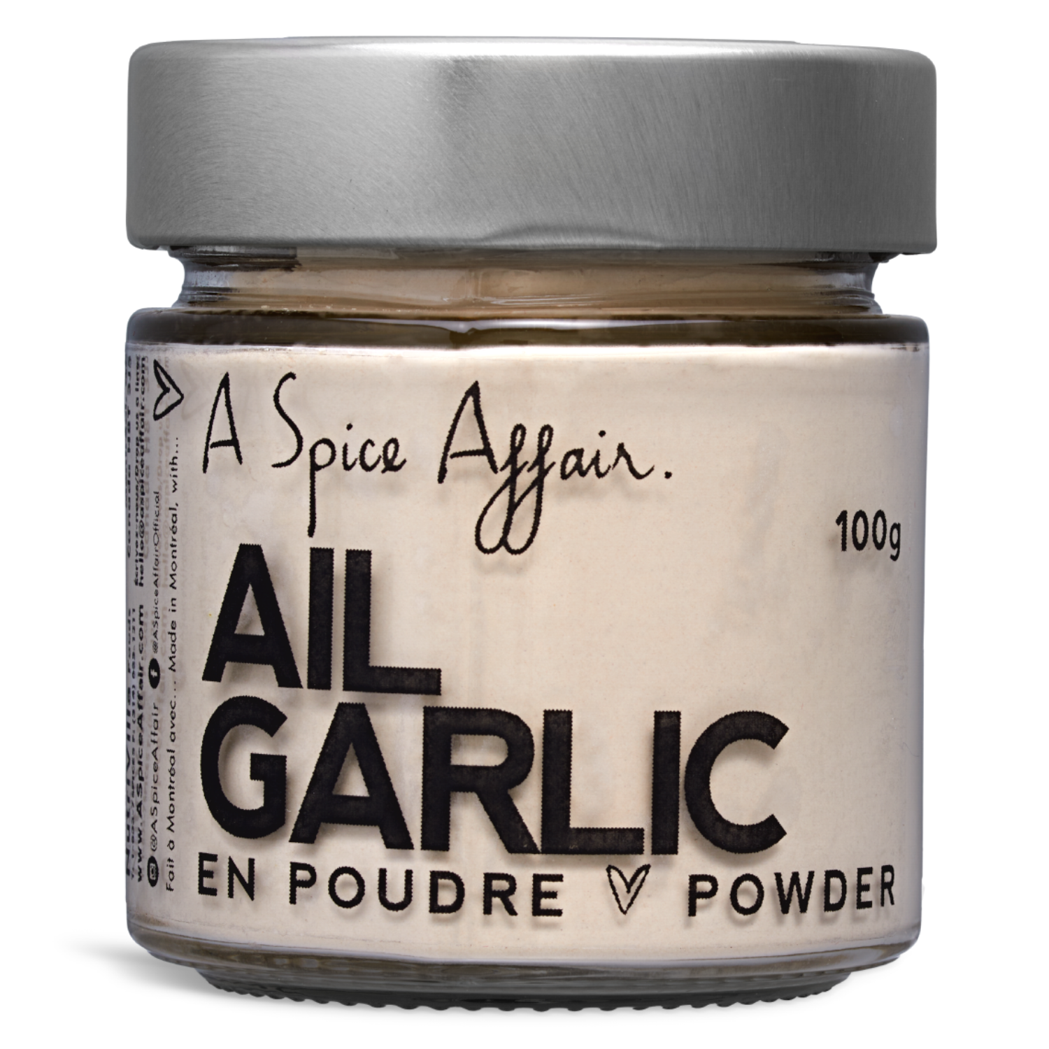 Garlic Powder A Spice Affair. 100g (3.5 oz) Jar - Taste the WOW!