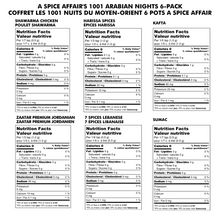 Charger l&#39;image dans la galerie, COFFRET LES 1001 NUITS DU MOYEN-ORIENT (6 POTS)